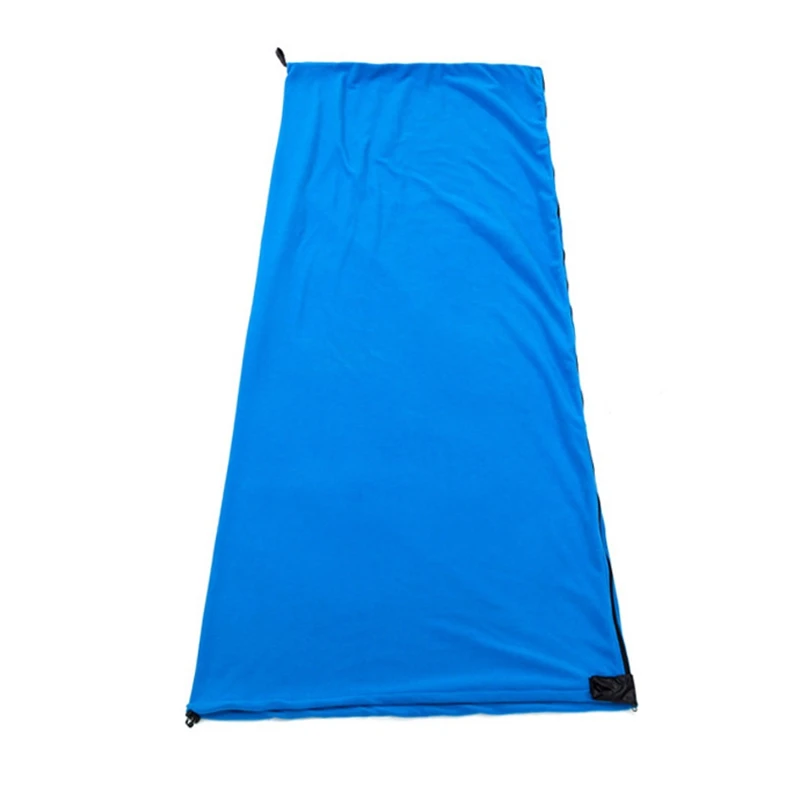 Outdoor Multifunctional Zipper Portable Ultra-light Polar Fleece Sleeping Bag Camping Blanket Travel Warm Sleeping Bag Linerb