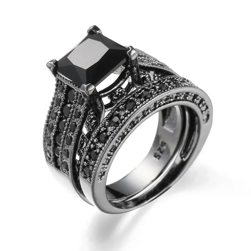 Obsidian Ring Schwarz - Glänzender Naturstein Ring Für Männer & Frauen 17mm