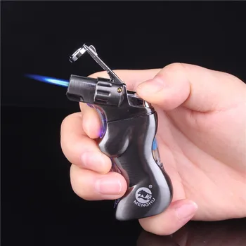 

Free shipping multi-function inflatable windproof igniter butane lighter, small welding torch, kitchen barbecue cigar spray gun