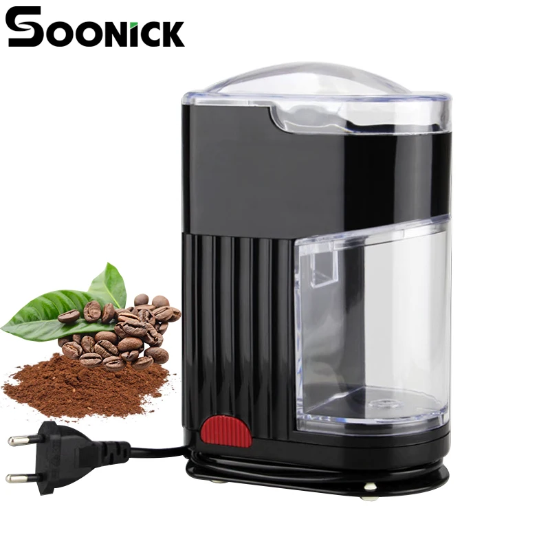 Домашняя электрическая кофемолка SOONICK 220 В европейская мельница для зерен специй