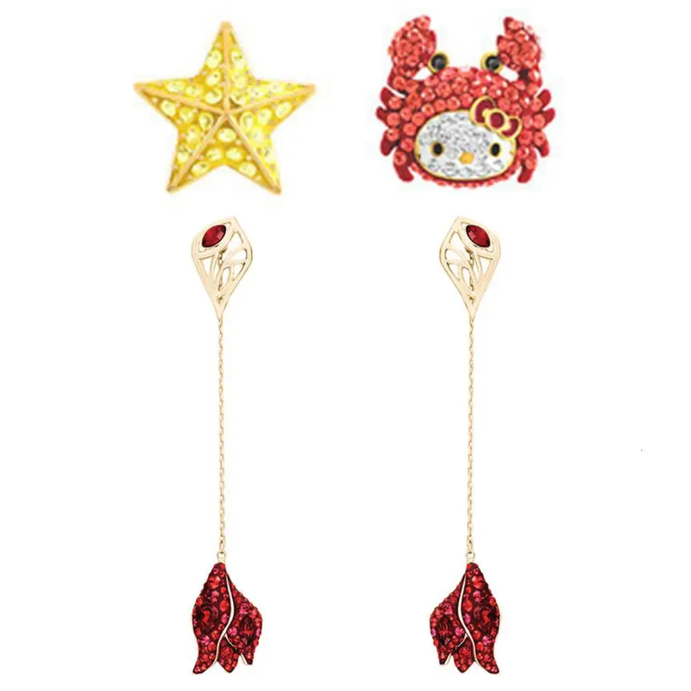 Мэнди Мода стерлингового серебра высокого качества HELLO серьга с котенком женские ювелирные изделия почта