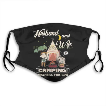 

Face Mask Campings Husband And Wife Cam Partners Gift E Anti Dust With Filter For Men For Women Kids Girl Boy Teens Masks