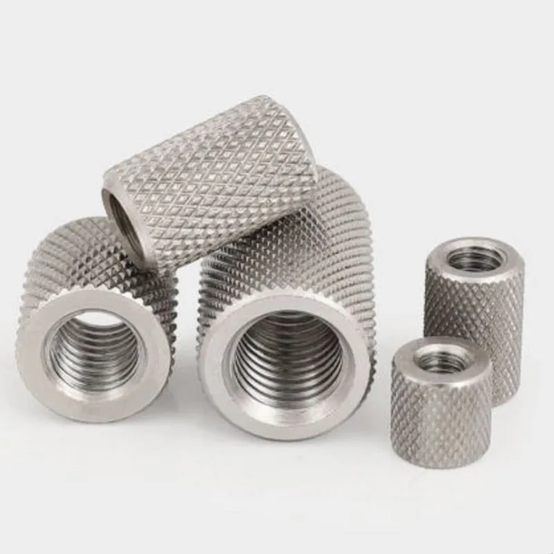 2 10pcs/lot Knurled round coupling nut M3 M4 M5 M6 M8 M10 M12 M16