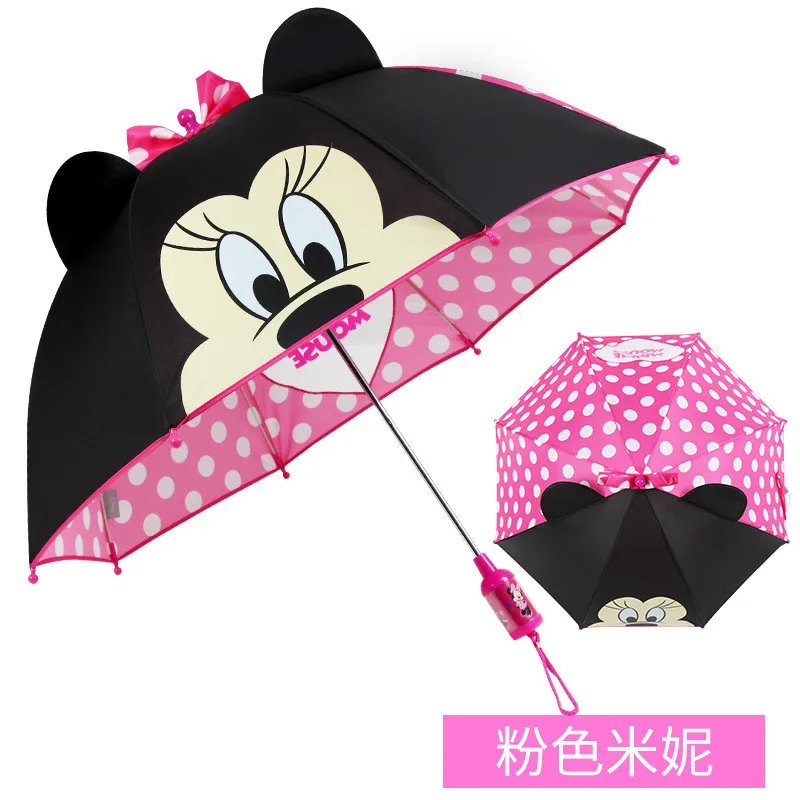 Paraguas de dibujos animados de Disney para niños, sombrilla de Minnie,  Mickey, Winnie, elsa, regalo para niños y niñas de 2 a 6 años|Paraguas| -  AliExpress
