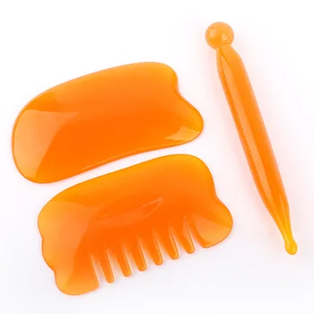 

Natural Jade Stone Guasha Scraper Quartz Stone Board For Neck Back Body Pressure Therapy Facial Beauty Massage Tools Face-lift