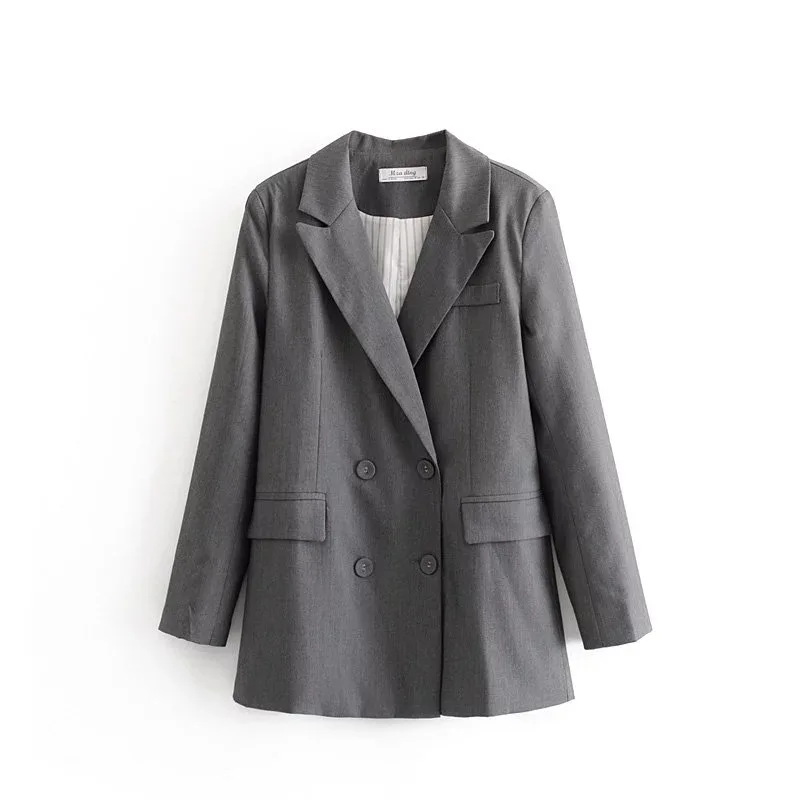 

Western Style 2019 Autumn New Style WOMEN'S Dress Versatile Slimming French Retro Solid Color Casual Suit Jacket 8