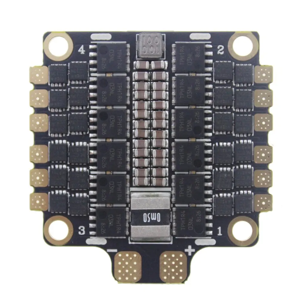 ESC 4-в-1 50A с диагональю экрана 3-6S BLHeli_32 5V 3A BEC Dshot1200 мини Размеры ESC для DIY небольшой гоночный Дрон с видом от первого лица с отводом тепла