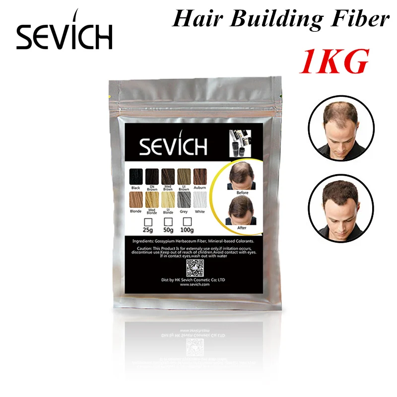 Вместимость 1 кг мгновенный волокон выпадение волос кератин здание волокна порошков волокна волос укладки волос натуральный 10 цветов