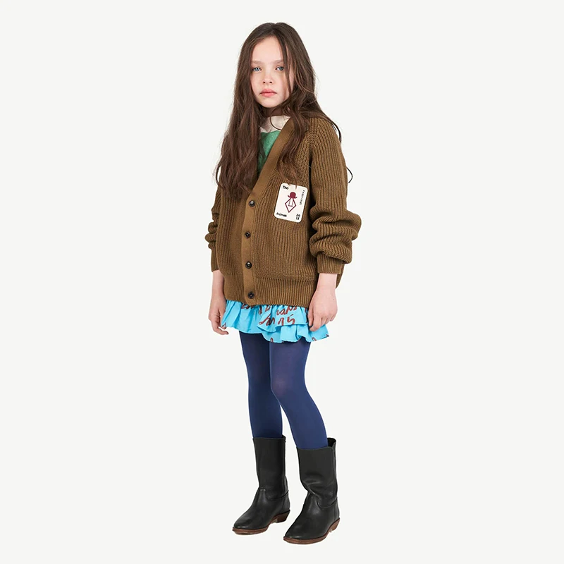 TAO/ Детский Зимний вязаный кардиган, пальто в винтажном стиле для маленьких мальчиков и девочек, зимнее пальто для девочек, свитер для мальчиков, куртка