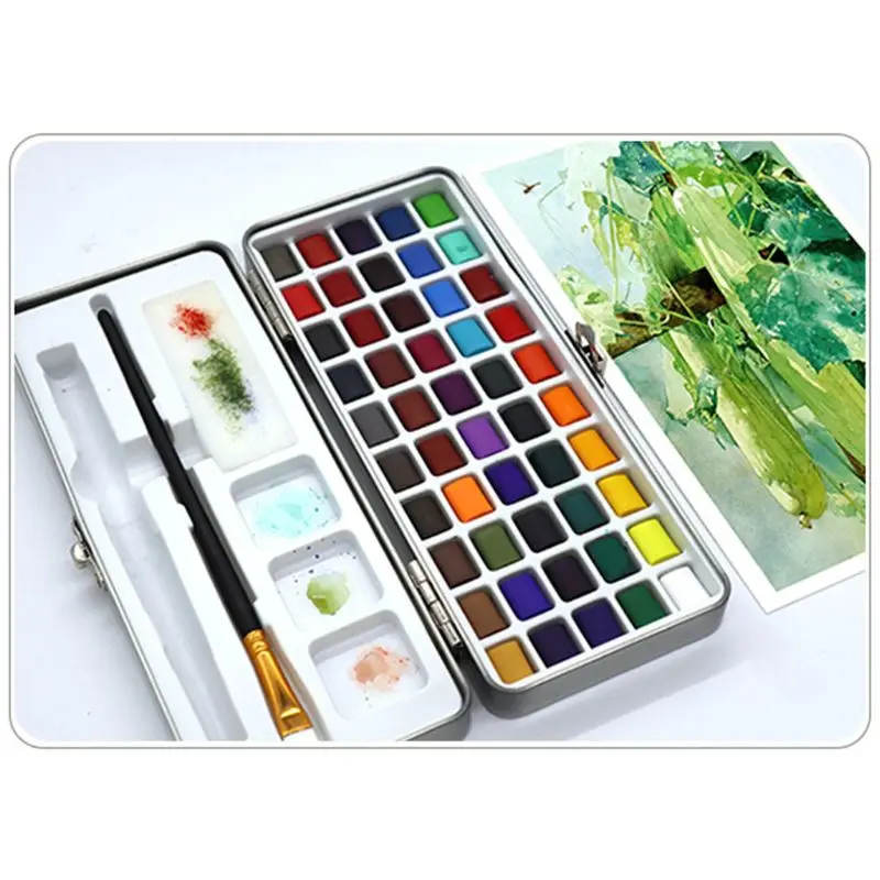 conjunto de tintas aquarela para pigmento caneta pincel para materiais de arte