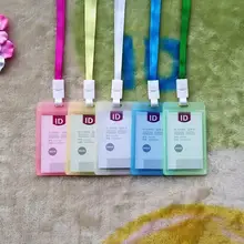 Милый розовый чехол из ПВХ для студенток и автобусов, сертификат на выставку, держатель, держатель для карт, рабочие карты, цветные, новые, яркие, пластиковые, L1S9