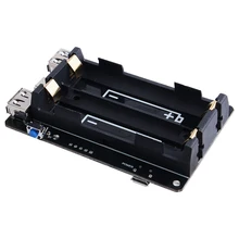 Zasilacz UPS Raspberry Pi 4 18650 z zasilaczem RTC Coulometer Pro z dwoma portami USB dla modelu RPI 4 B/3B +/3B