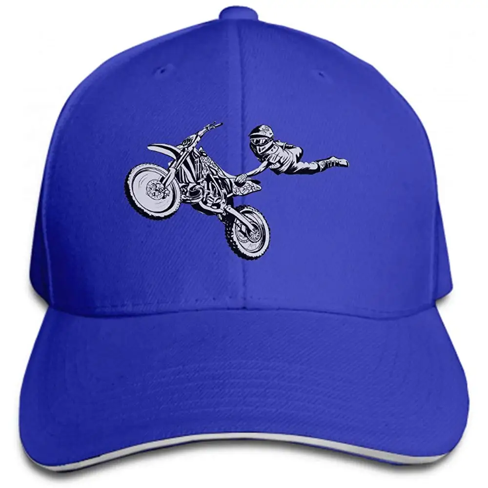 Унисекс Ретро моющаяся окрашенная хлопковая Регулируемая джинсовая бейсболка мото мотоцикл прыжок серый фон изолированный хипстер