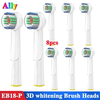 

8PCS For Oral B 3D White Replacement Electric Toothbrush Heads For Braun Oral B PRO 7000 8000 Electric Toothbrush Heads