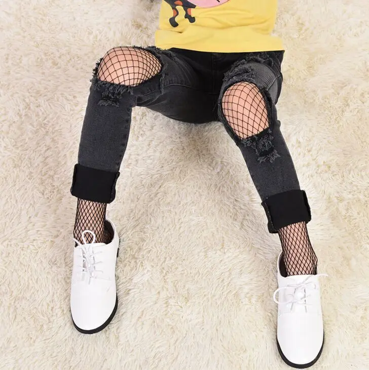 Toddler Baby Girls Mesh Fishnet Net Pantyhose Tights Stockings Kids Long Tights for 110-150cm Baby kids pantyhose fishnet stockings toddler tights