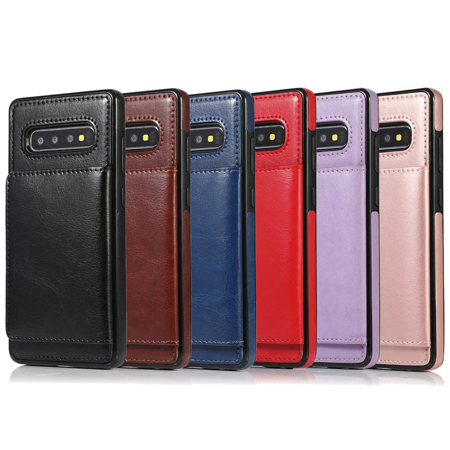 Чехол-кошелек для samsung Note 10, 9, 8, S10, S9, S8 Plus+, магнитный держатель для карт, Роскошный Кожаный противоударный защитный чехол-подставка