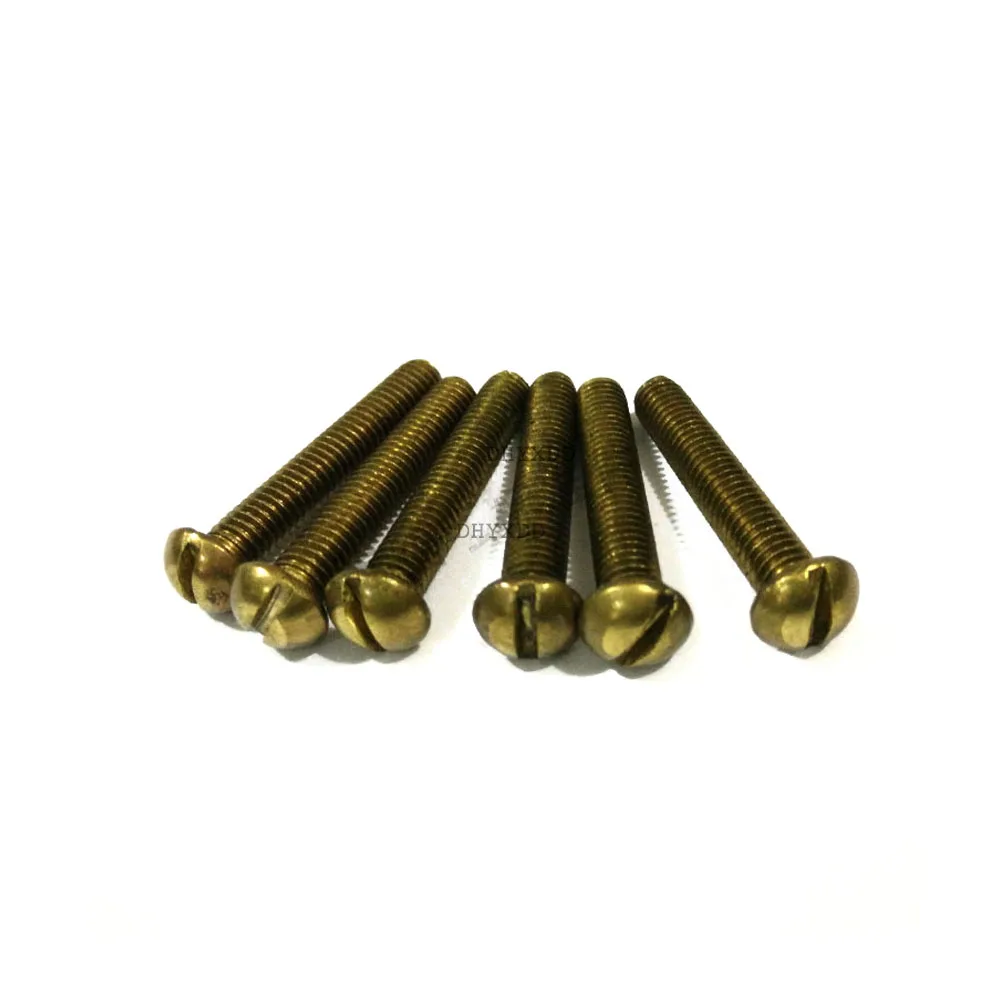 Rändelschrauben Messing M3 M4 M5 M6 - Flachkopf Schrauben Set 4 Stück