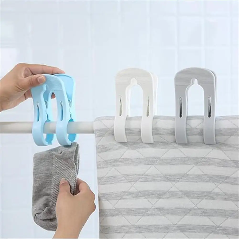 Plastic Hanger Clips Laundry Clothes Beach Towel Pins Spring Clamp