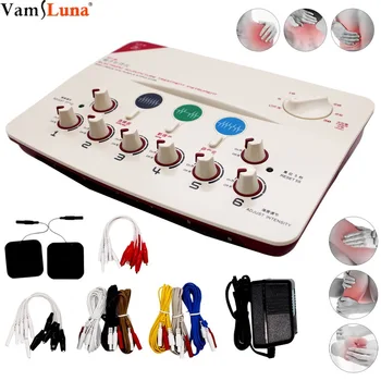 

Electronic Acupuncture Instrument 6 Channels Output Massage Device Cleaning meridian