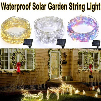 

Christmas Wedding Led String Lights Solar Powered Garland Party Night Light Rgb Led Strip Light Outdoor String Lights Q30