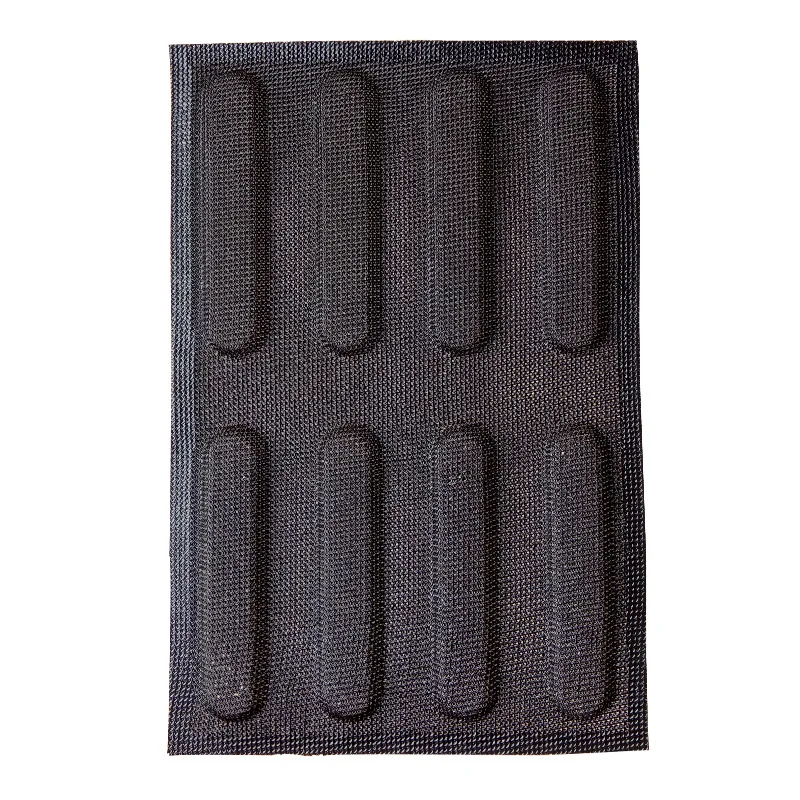 

Breathable Non-stick Baking Mats, 8-cavity Dessert Tools, Eclair Mold, 300*200mm, 1Pc,baking pan, cake mold, for frozen dough