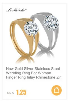 Новое Золотое серебряное обручальное кольцо из нержавеющей стали для женщин, кольцо на палец, инкрустированные стразы, циркониевое кольцо для женщин, ювелирные изделия