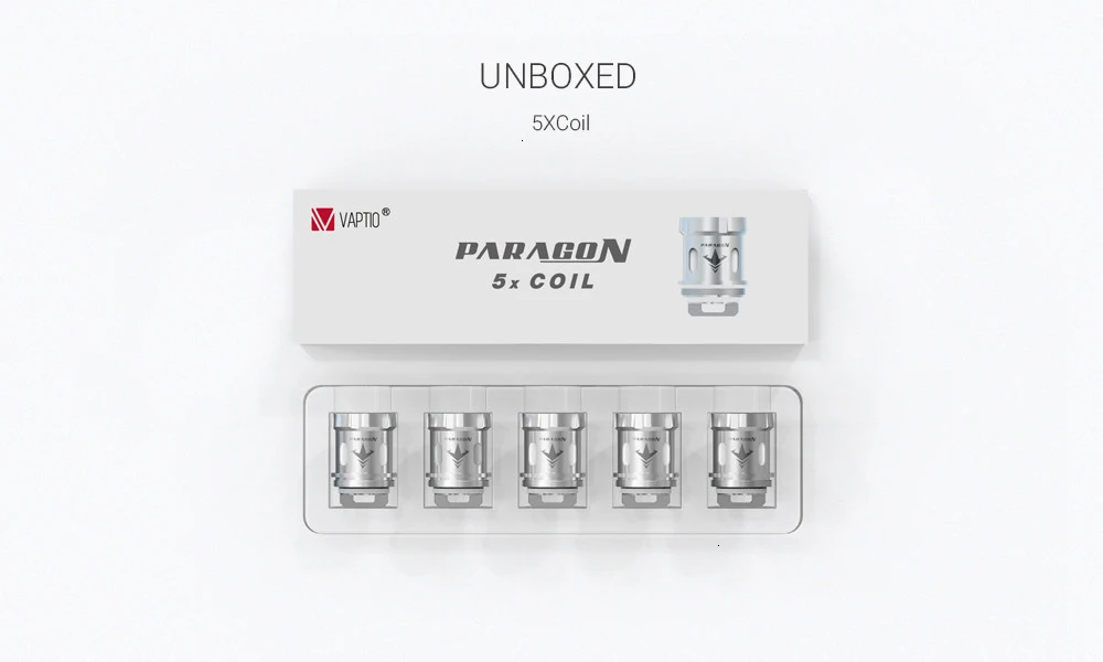 5 шт./лот Vape катушка Vaptio Paragon 0.15ohm 0.2ohm сетка/полоса катушки fit TFV12 PRINCE tank замена головки сердечников катушка