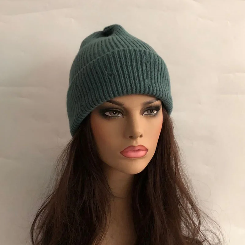 

Casual New Winter Hat Solid Wool Blend Beanies Hats For Women Spring Fashion Wool Warm Skullies Beanies Hats Caps For Men Women