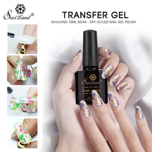 Saviland 10 мл прозрачный клей для ногтей, фольга, клей, звезда, клей для ногтей, фольга s, переводная бумага, клей, верхнее покрытие, маникюр, инструмент для дизайна ногтей