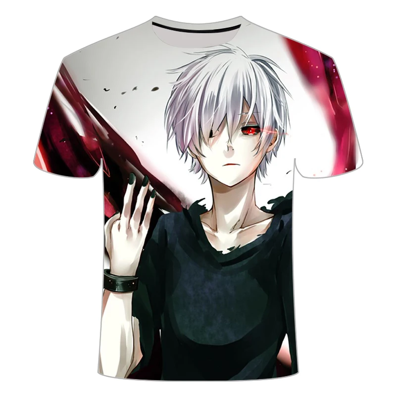 Мужская футболка с 3D принтом Tokyo Ghoul Повседневная японского аниме shirtS-6XL 2020 |