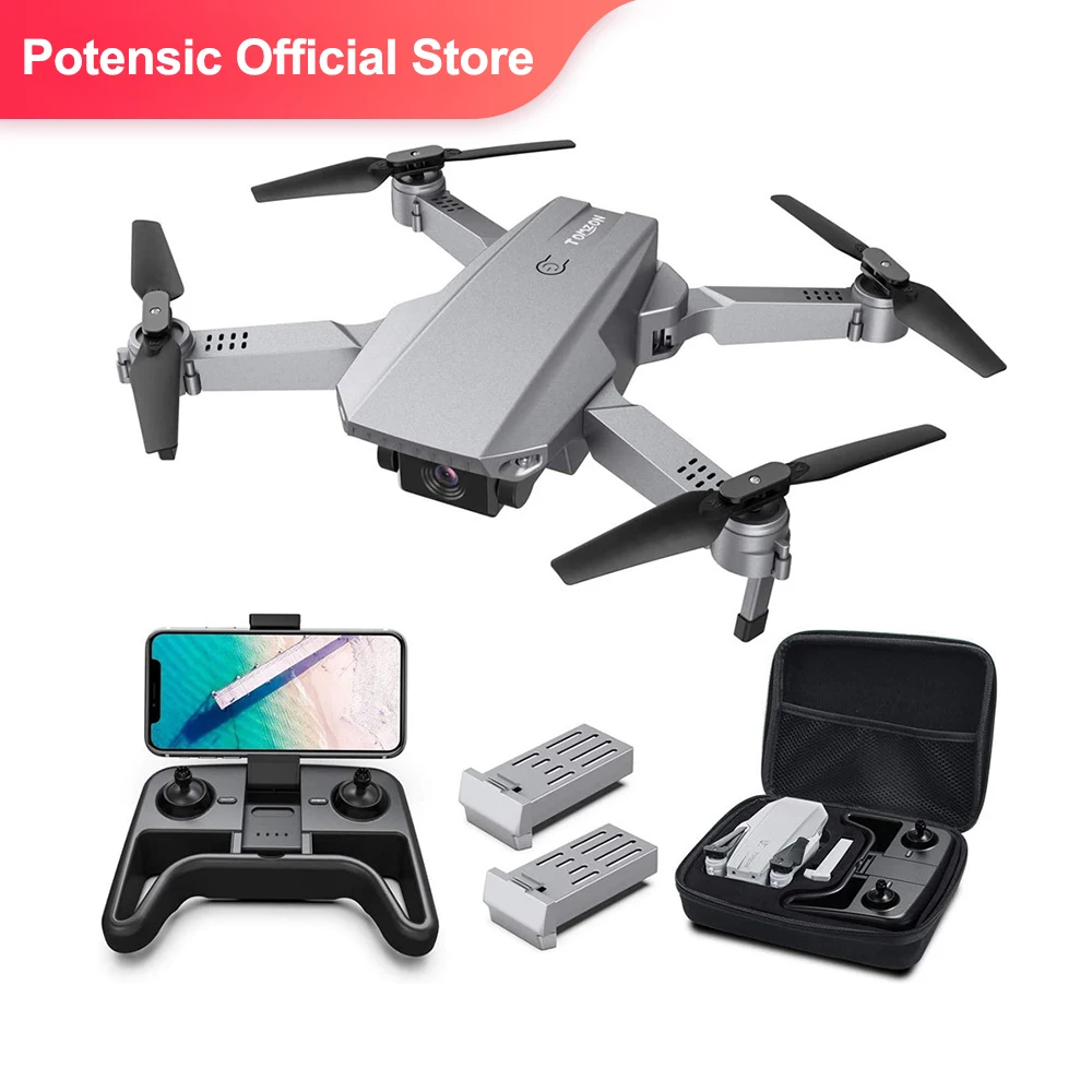 D25 Drone With 4K Camera Easy to Fly FPV Foldable RC Quadcopter Optical Flow Positioning Headless Mode Path Flight 3D Flips Dron | Игрушки и