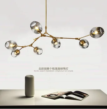 

modern hanglamp glass ball living room restaurant Home Decoration E27 Light Fixture lustre pendente hanging ceiling lamps
