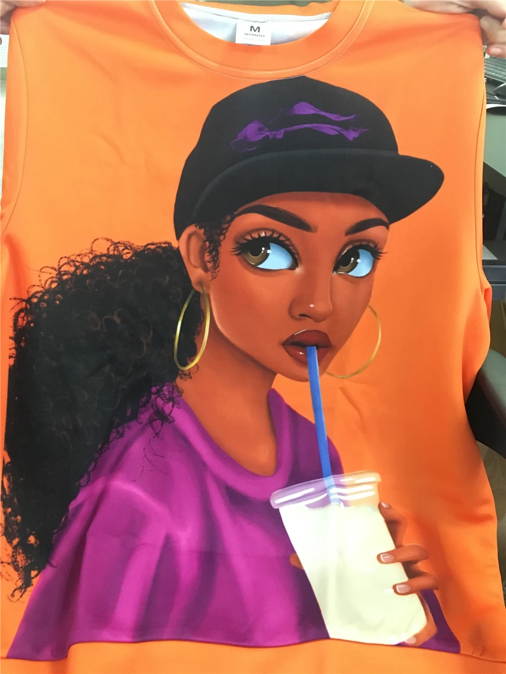 Kaufen FORUDESIGNS Frauen Hoodies Schwarz Kunst Afrikanische Mädchen Druck Pullover Hoodie Damen Sweatshirt Langarm Hoodies Paar Tragen