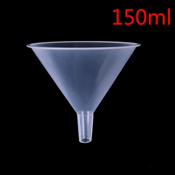 

1/2" 150ml Plastic Mini and clear White Filter Funnel Laboratory transfer perfume
