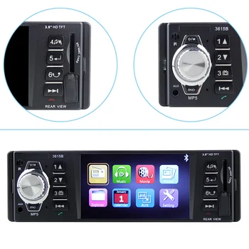 

Car Radio 1 din 3615b FM radio car Auto Audio Stereo Bluetooth Autoradio Support Rear view Camera Car multimedia mp5 player