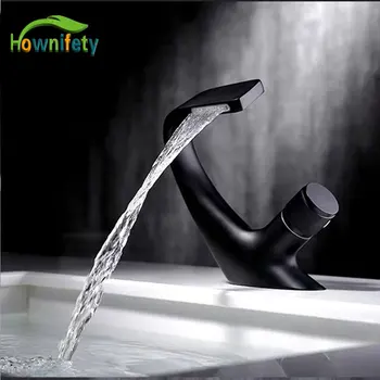 

Black / Chrome / Color Matching Bathroom Basin Sink Faucet Hot Cold Mixer Crane Tap Deck Mount Single Hanle Art Design rose gold