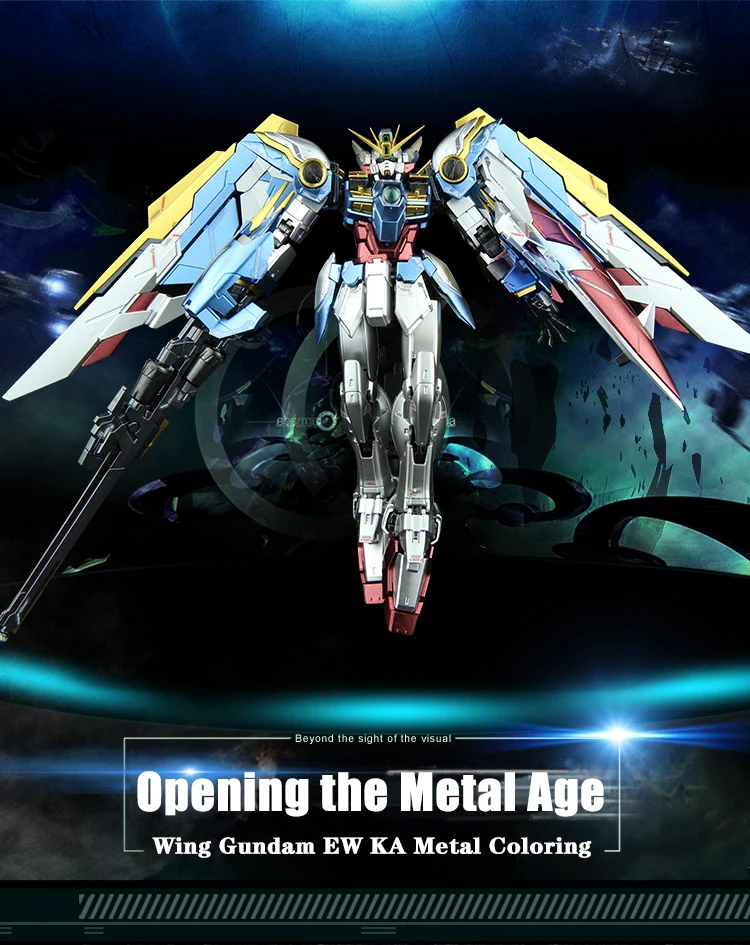 BANDAI RG 1/144 XXXG-01W крыло Гандам EW KA металлическая окраска экшн-игрушки Фигурки Сборная модель очень популярный подарок