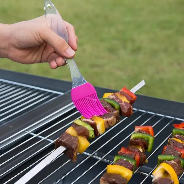 1Dc Szilikon Spatula Barbeque Kefe Leszerelhető Tészta Bbq Sütőszerszámolaj Olajszülött Kefék Otthoni Konyhai Eszközök - Image 3