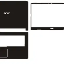 Ноутбук углеродного волокна виниловая кожа Наклейка Обложка для acer Nitro 5 AN517-51 17,3"
