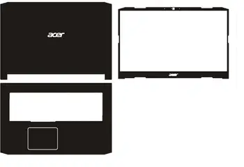 

Laptop Carbon Fiber Vinyl Skin Sticker Cover For Acer Nitro 5 AN517-51 17.3"
