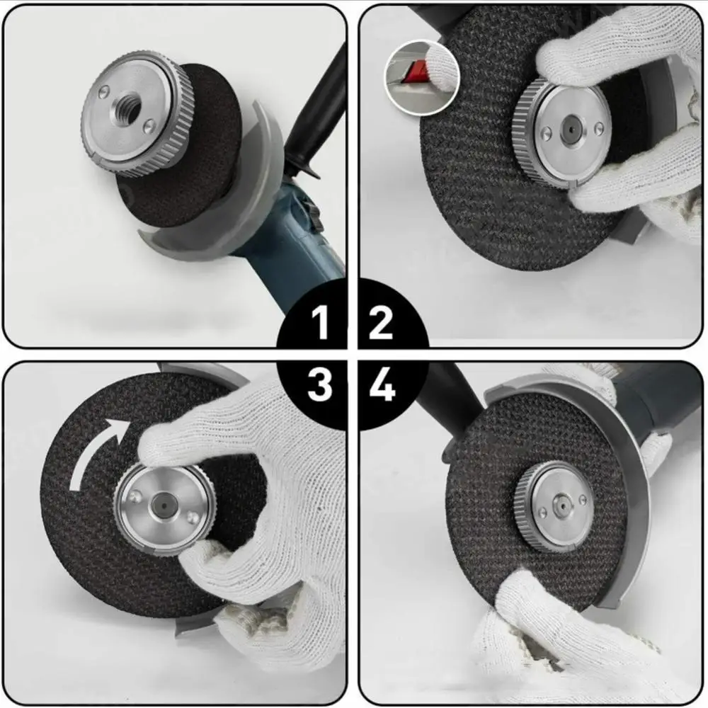 M14 Thread 115mm/125mm Angle Grinder Inner Outer Flange Nut Set Tools Power Replacement For Bosch Metabo Makita ► Photo 3/6
