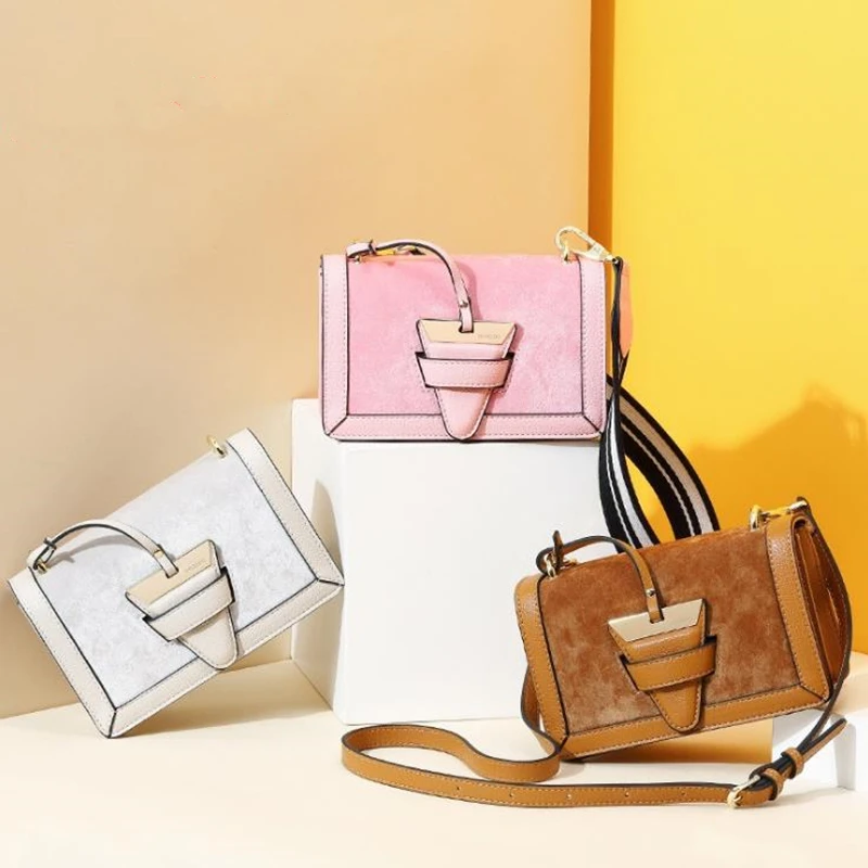 

2019 New Fashion Korean Version Of The Wild Retro Matte Small Square Bag Simple Popular Single Shoulder Messenger Bag Handbag