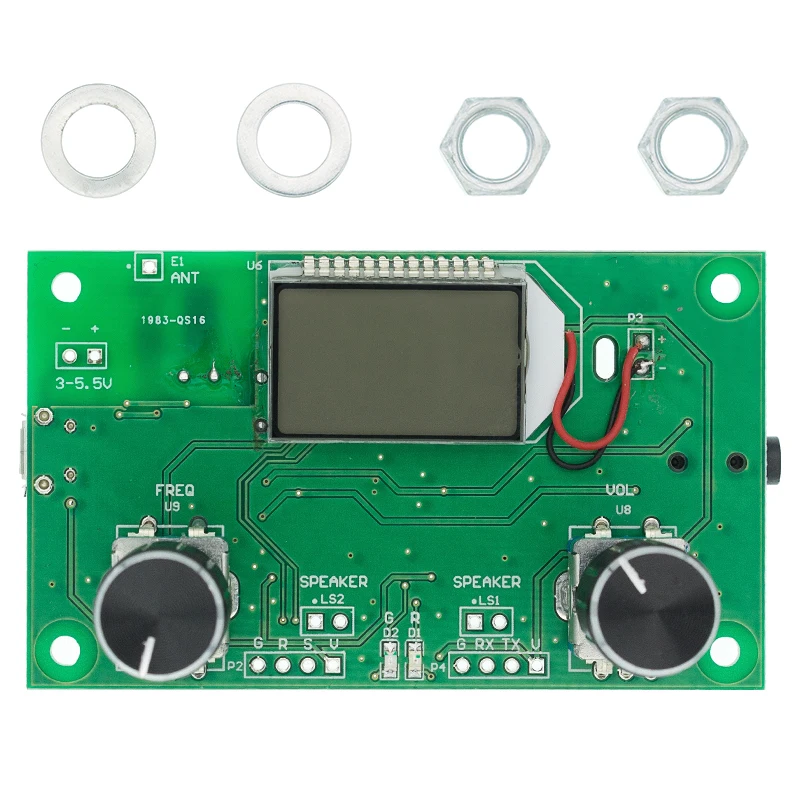 FMRadioReceiverModule87108MHzFrequencyModulationStereoReceivingBoardWithLCDDigital