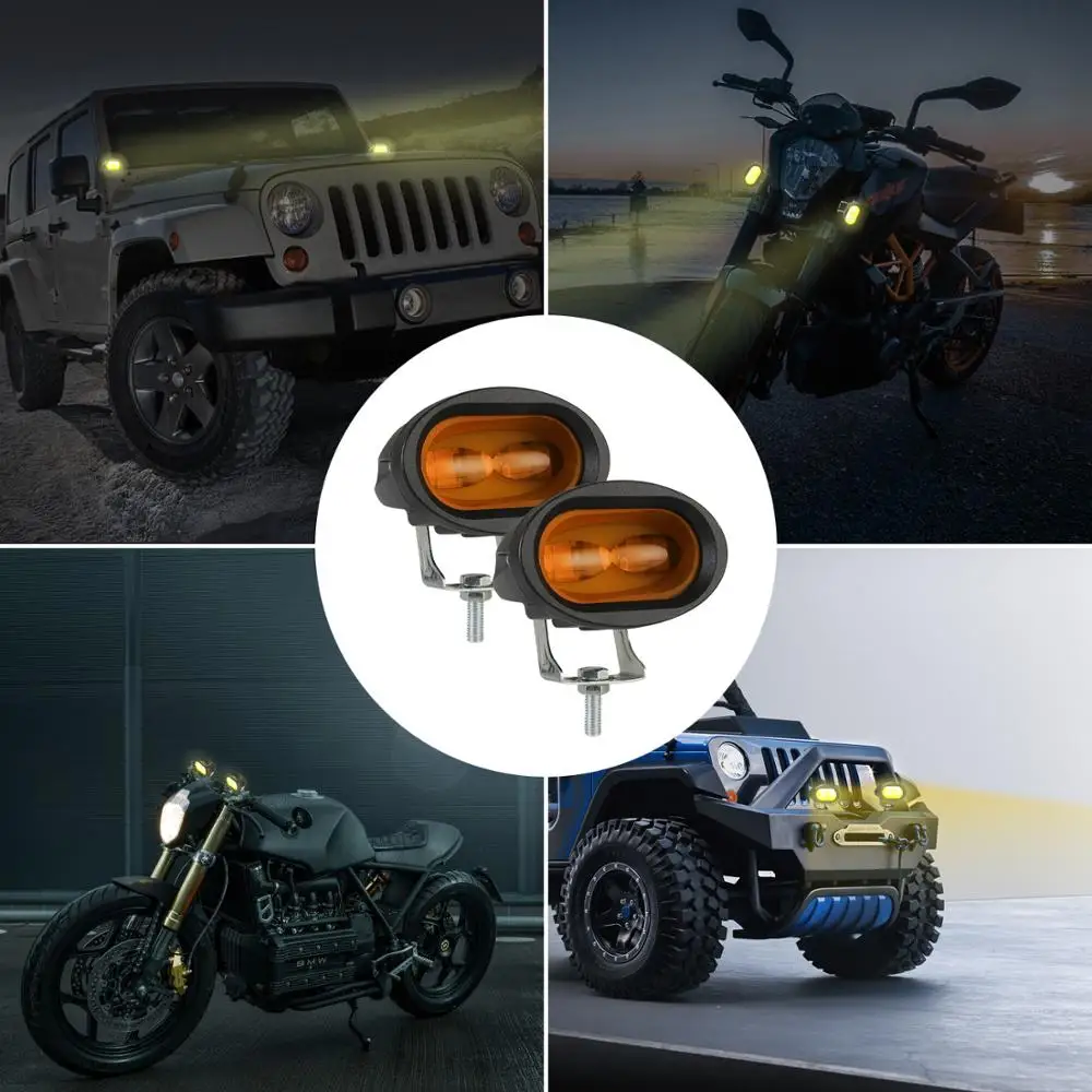 Светодиодный рабочий светильник внедорожный 4 дюйма 20 Вт 6D объектив 4x4 аксессуары
