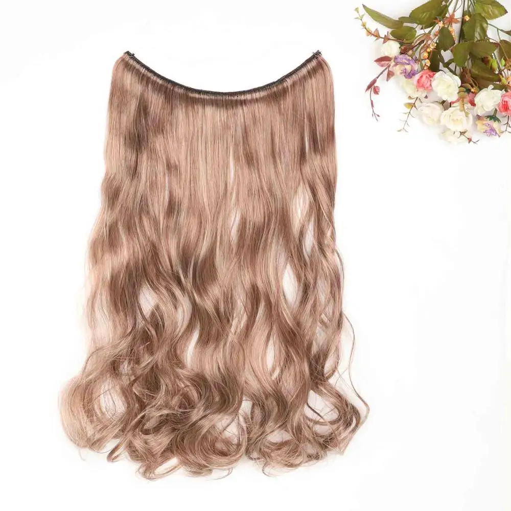 Длинные волнистые волосы на заколках для наращивания 18 дюймов для женщин