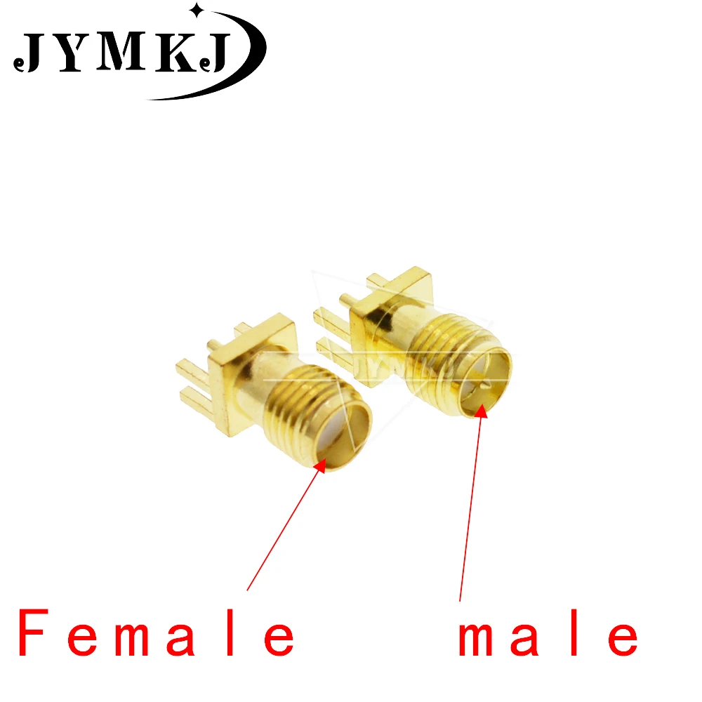 

10Pcs 1.6mm SMA Female Jack Solder Nut Edge PCB ( SMA-KHD ) Clip Straight Mount Gold Plated RF Connector Receptacle Solder