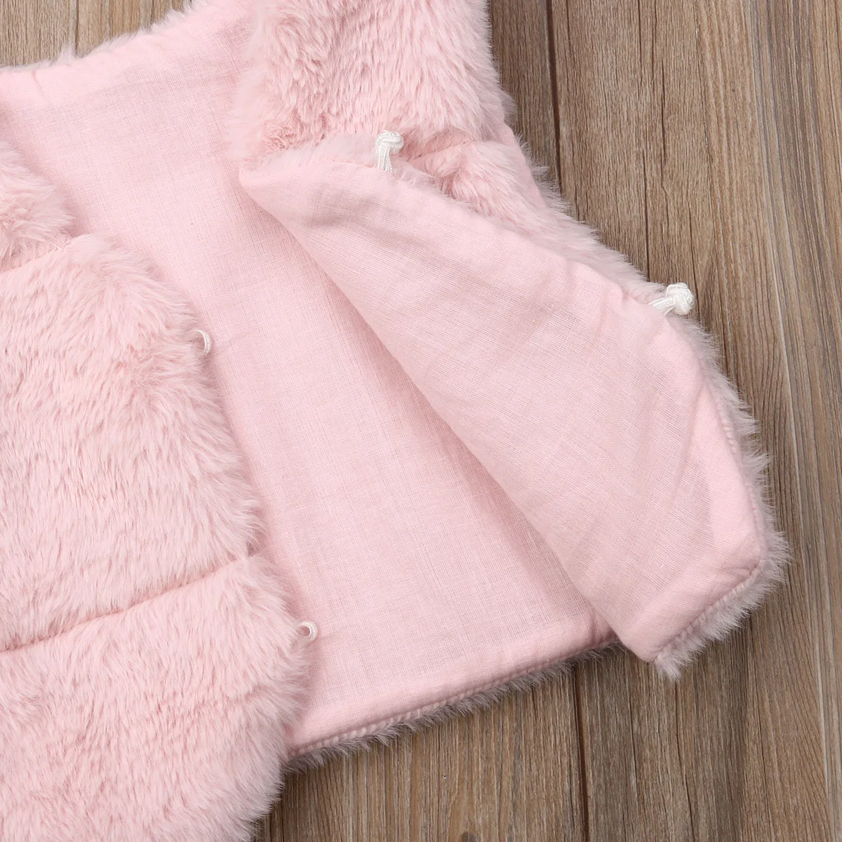 Pudcoco/ г. осенне-зимний модный детский жилет из искусственного меха для маленьких девочек жилет для девочек теплое осеннее однотонное розовое пальто, верхняя одежда