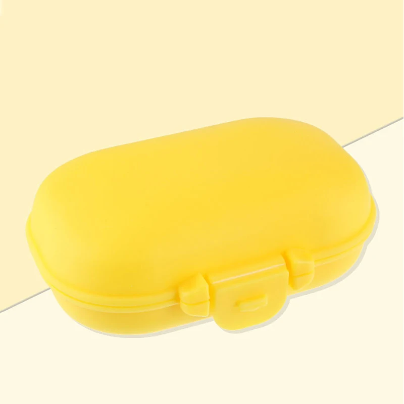 Medicine Box Mini Pill Cases Vitamin Pill Tablet Case Portable Travel Medical Box Pill Splitters Travel Accessories - Цвет: Yellow