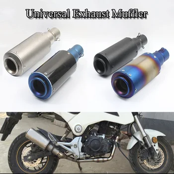 

Universal Motorcycle Exhaust System Muffler Pipe With Removable DB Killer 51mm Exhaust Silencer Modified Street Bike ATV Escape