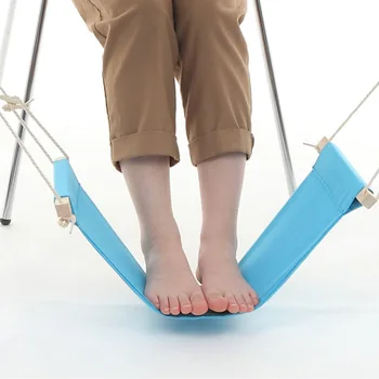 

Creative foot hammock foot hammock rest foot swing backrest pad lazy artifact desk foot hammock